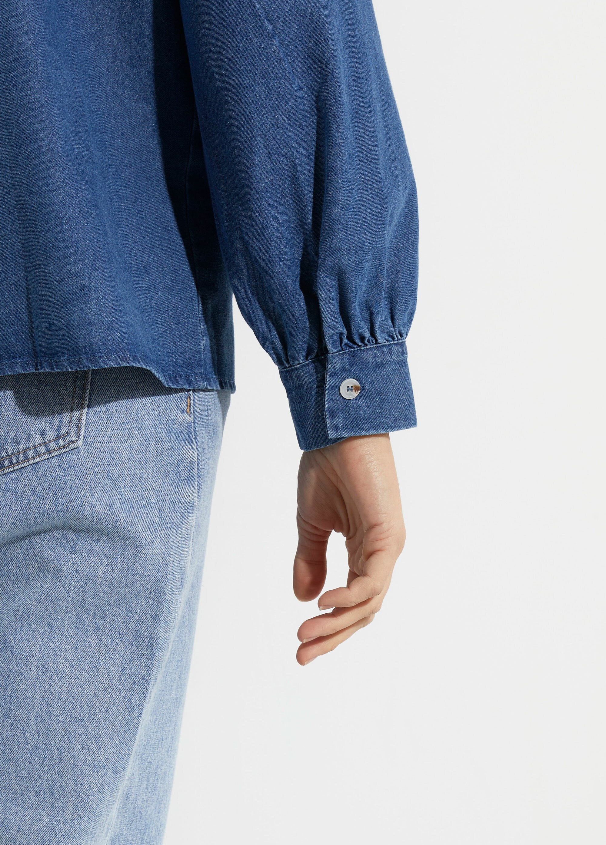 Bohemian_pleated_denim_shirt_Blue_stone_DE1_slim