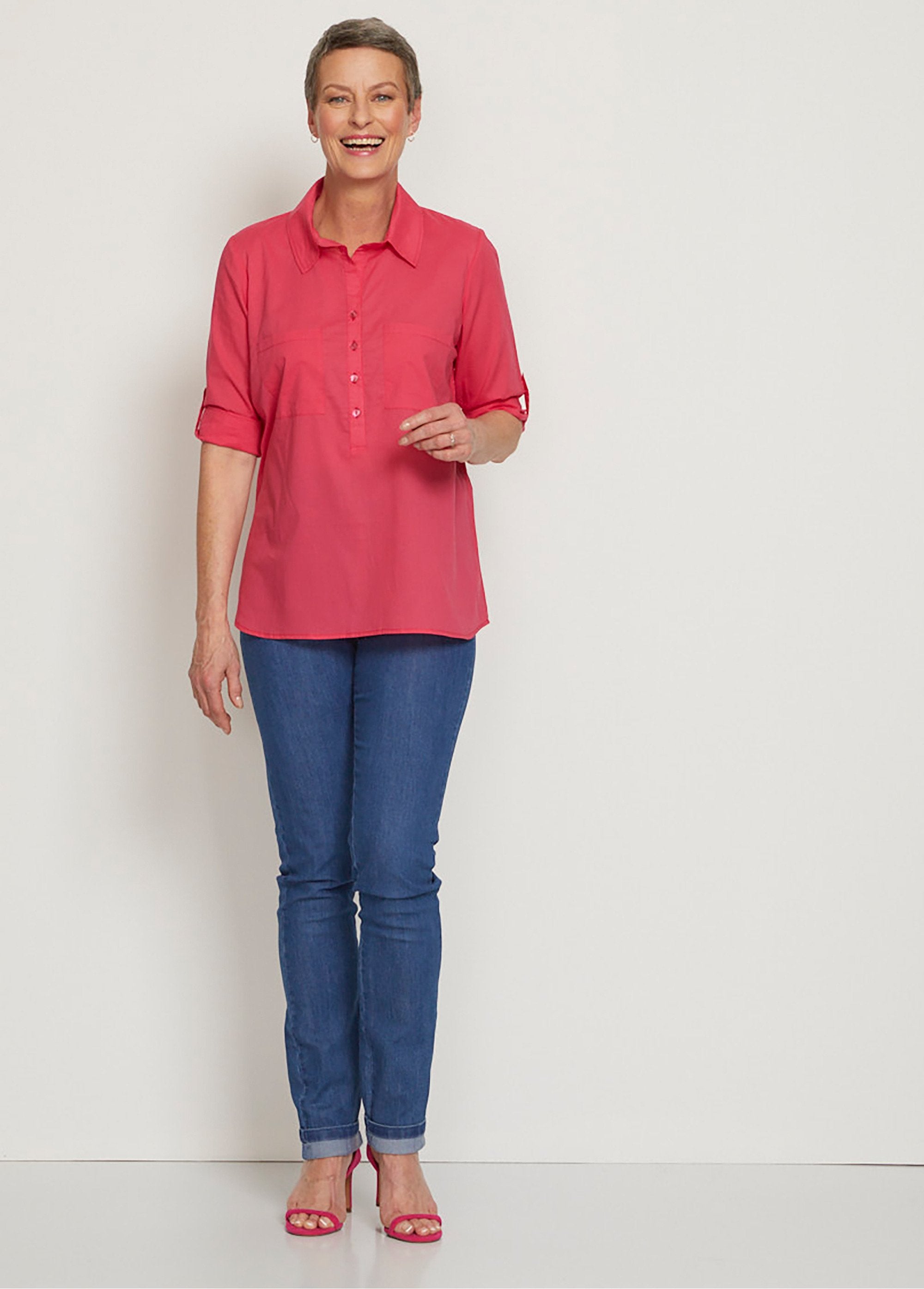 Long_printed_cotton_buttoned_blouse_Pink_SF1_slim