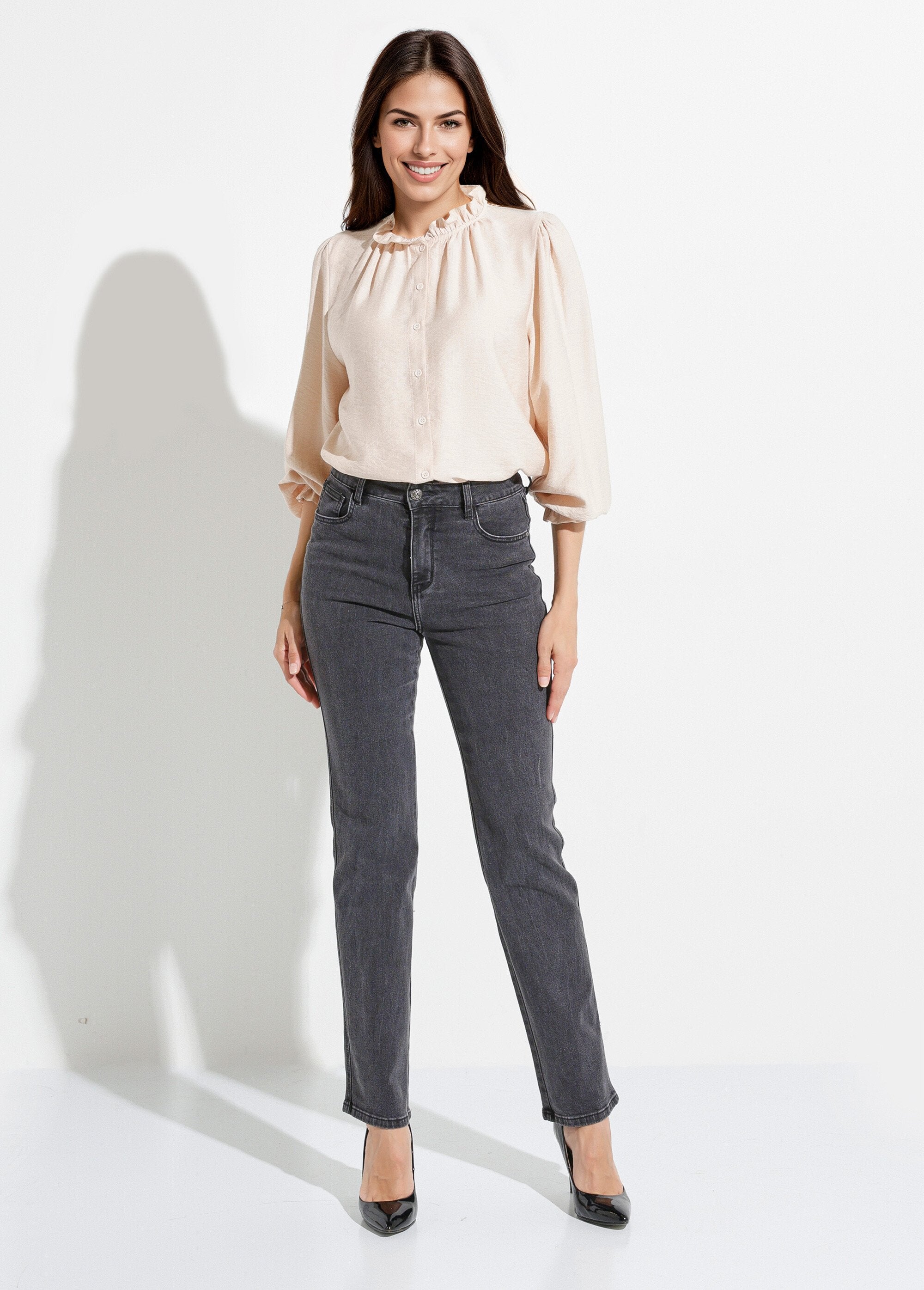 Dark_straight_jeans,_special_GRANDE_Charcoal_grey_SF1_slim