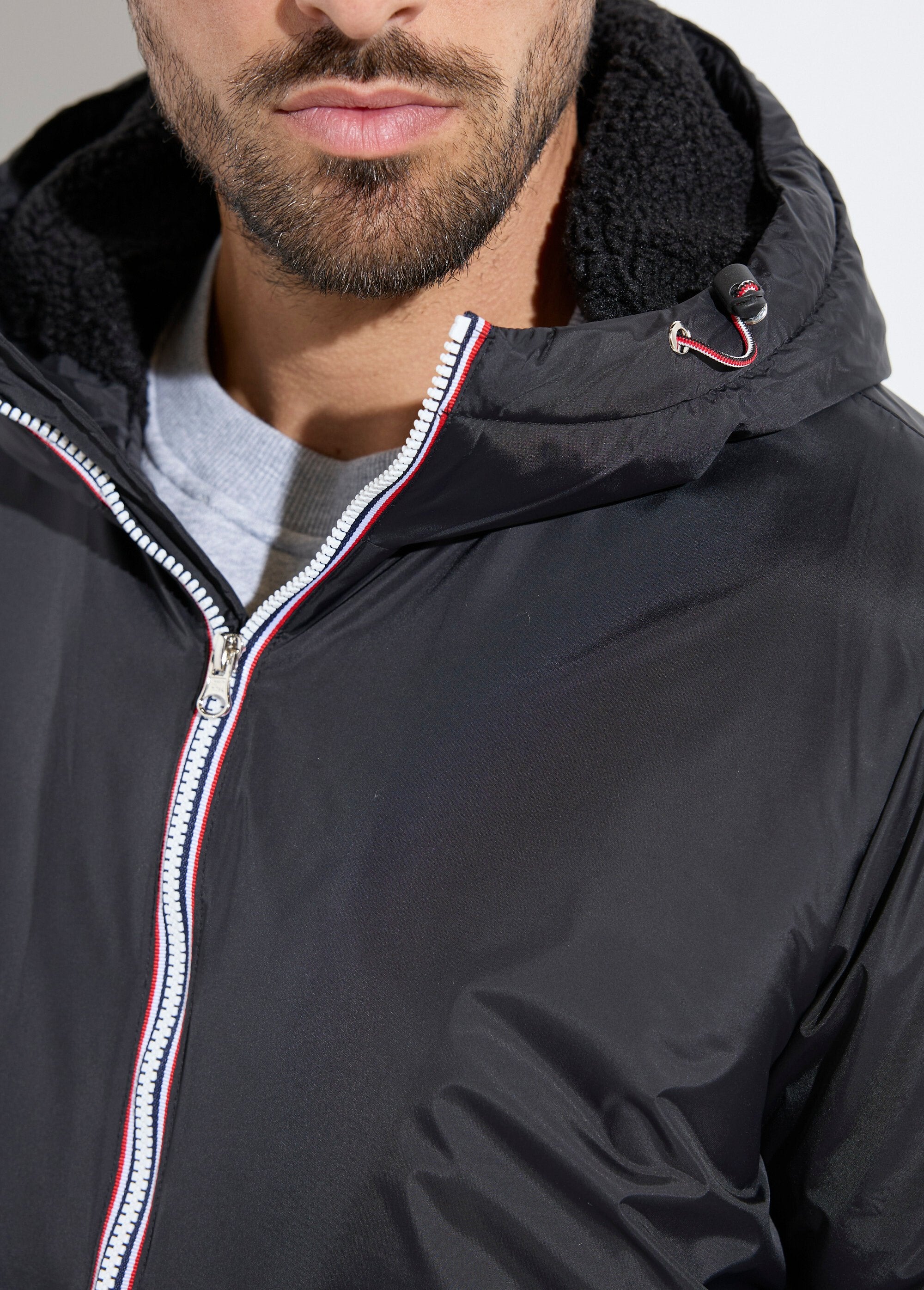 Trendy_long_water-repellent_parka_Khaki_DE1_slim