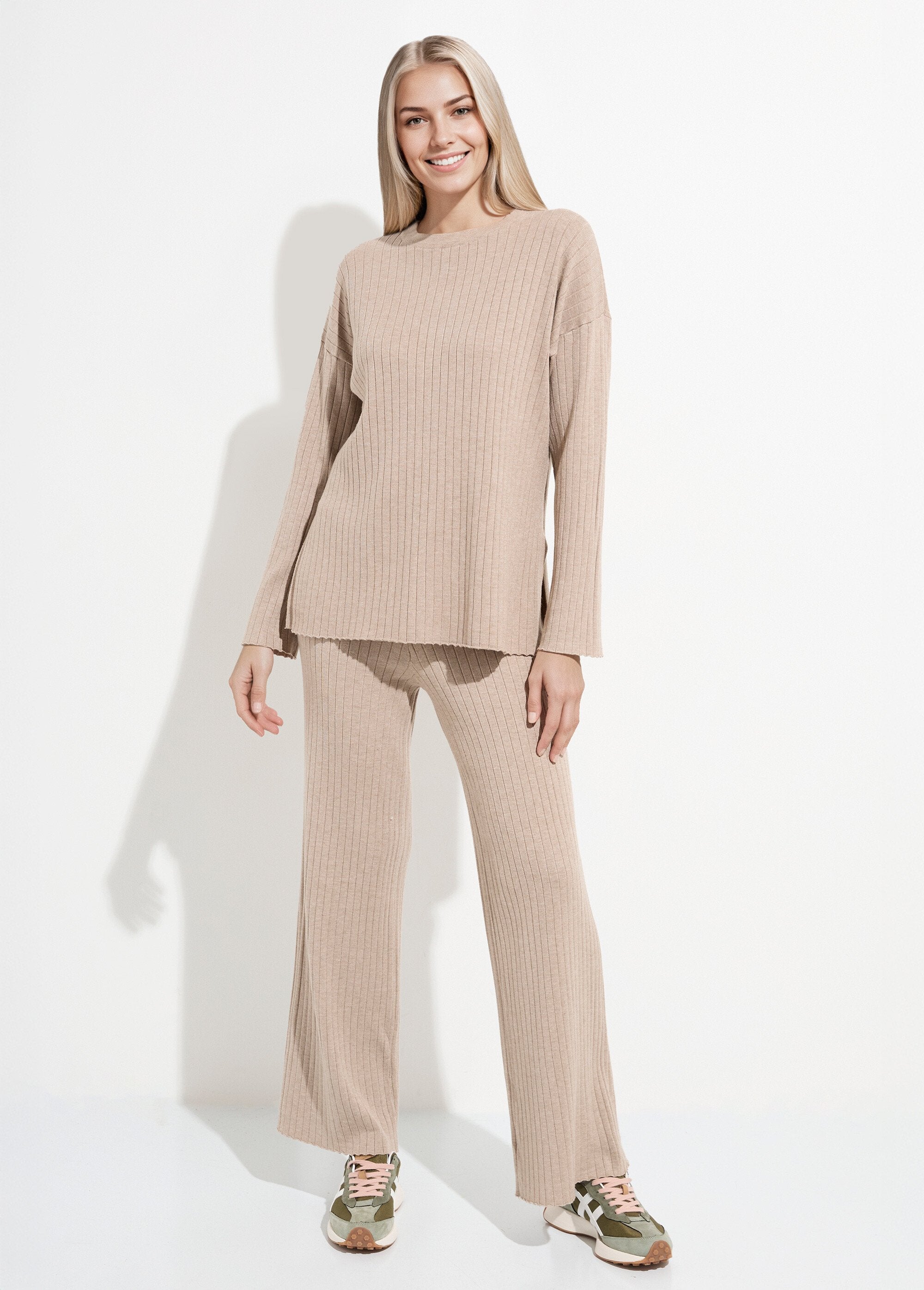 Comfort_sweater_with_flat_rib_knit_Beige_SF1_slim