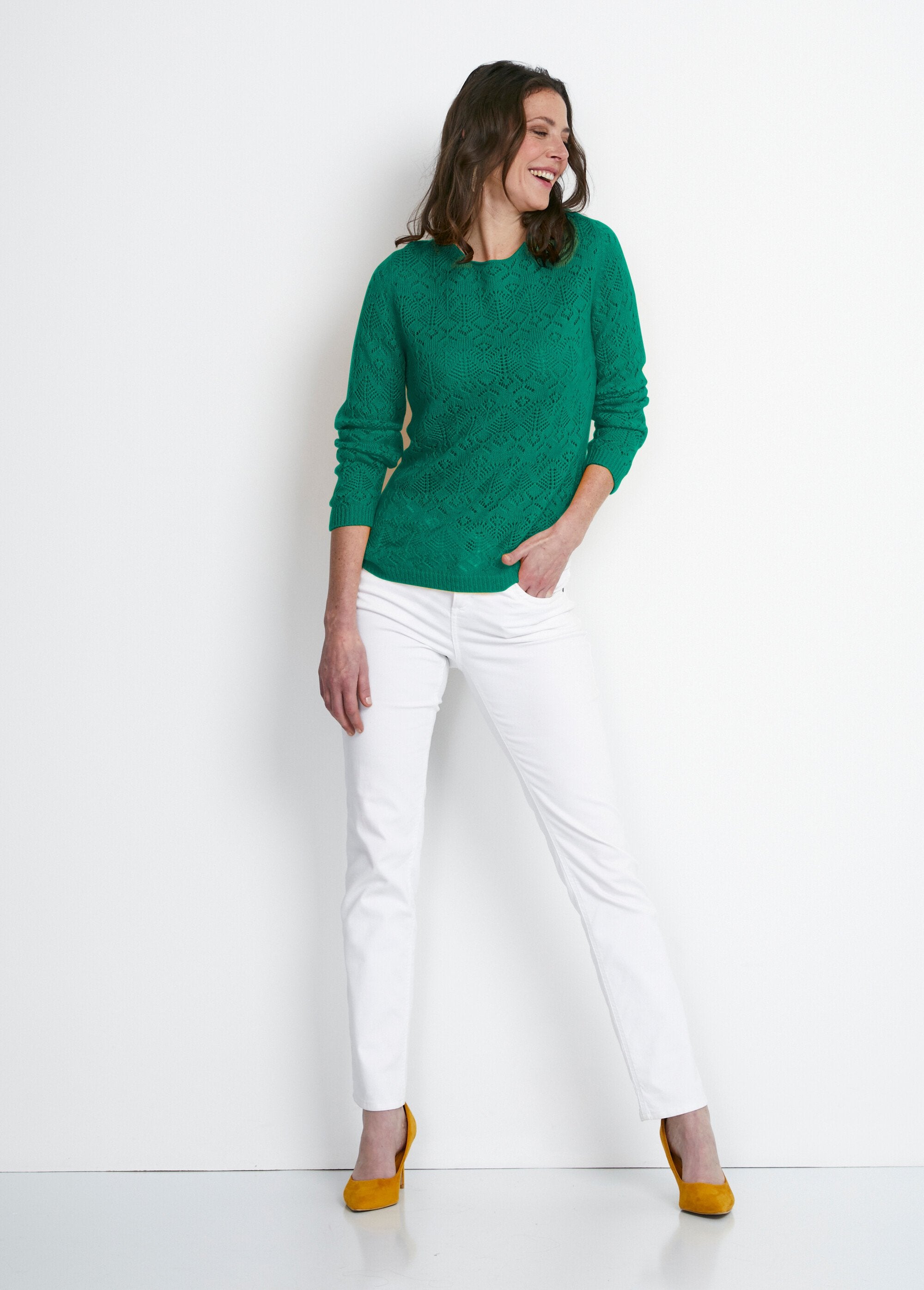 Long-sleeved_openwork_knit_sweater_Green_SF1_slim
