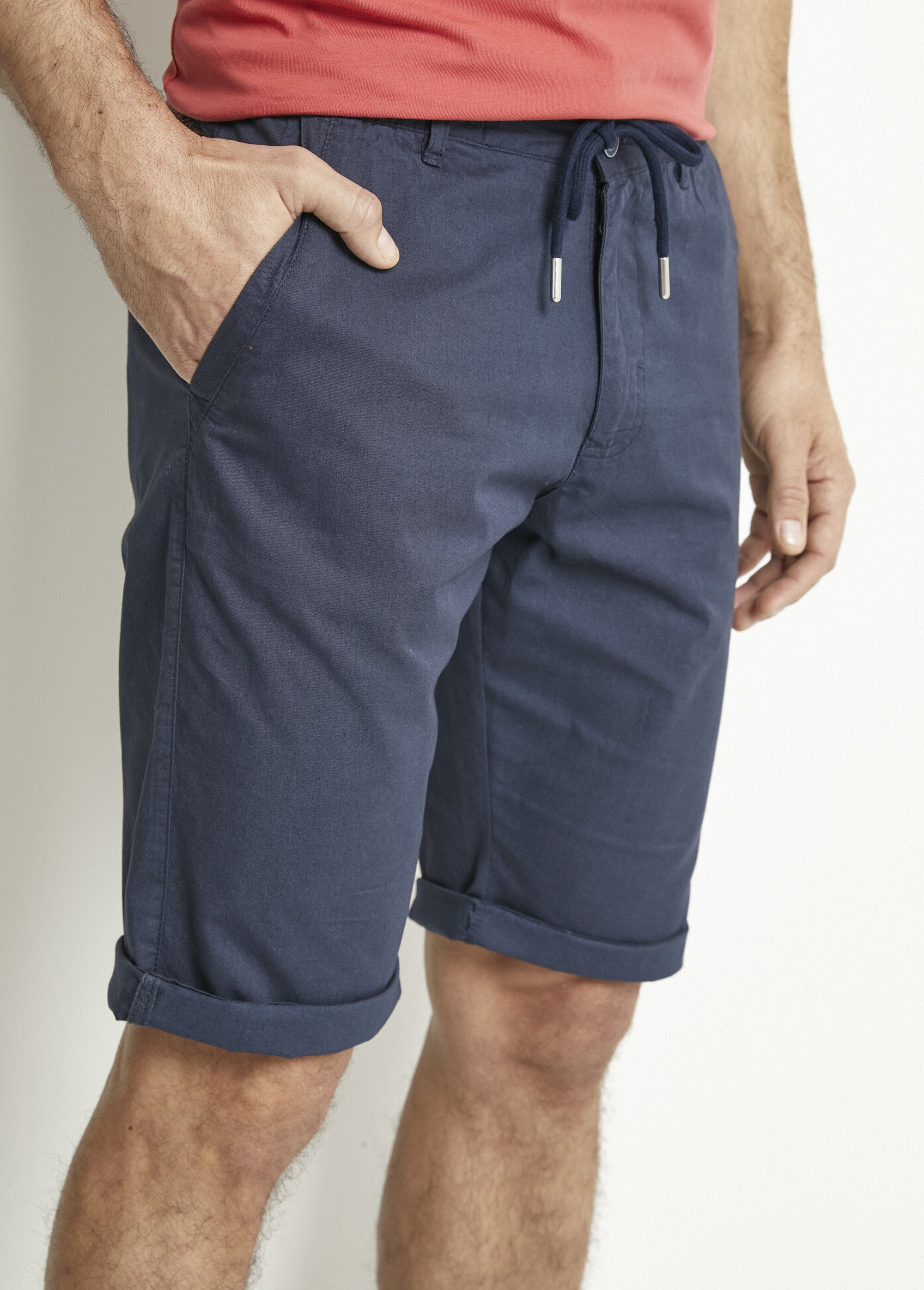 Cotton_Bermuda_shorts_with_elasticated_waistband_Marine_DE1_slim