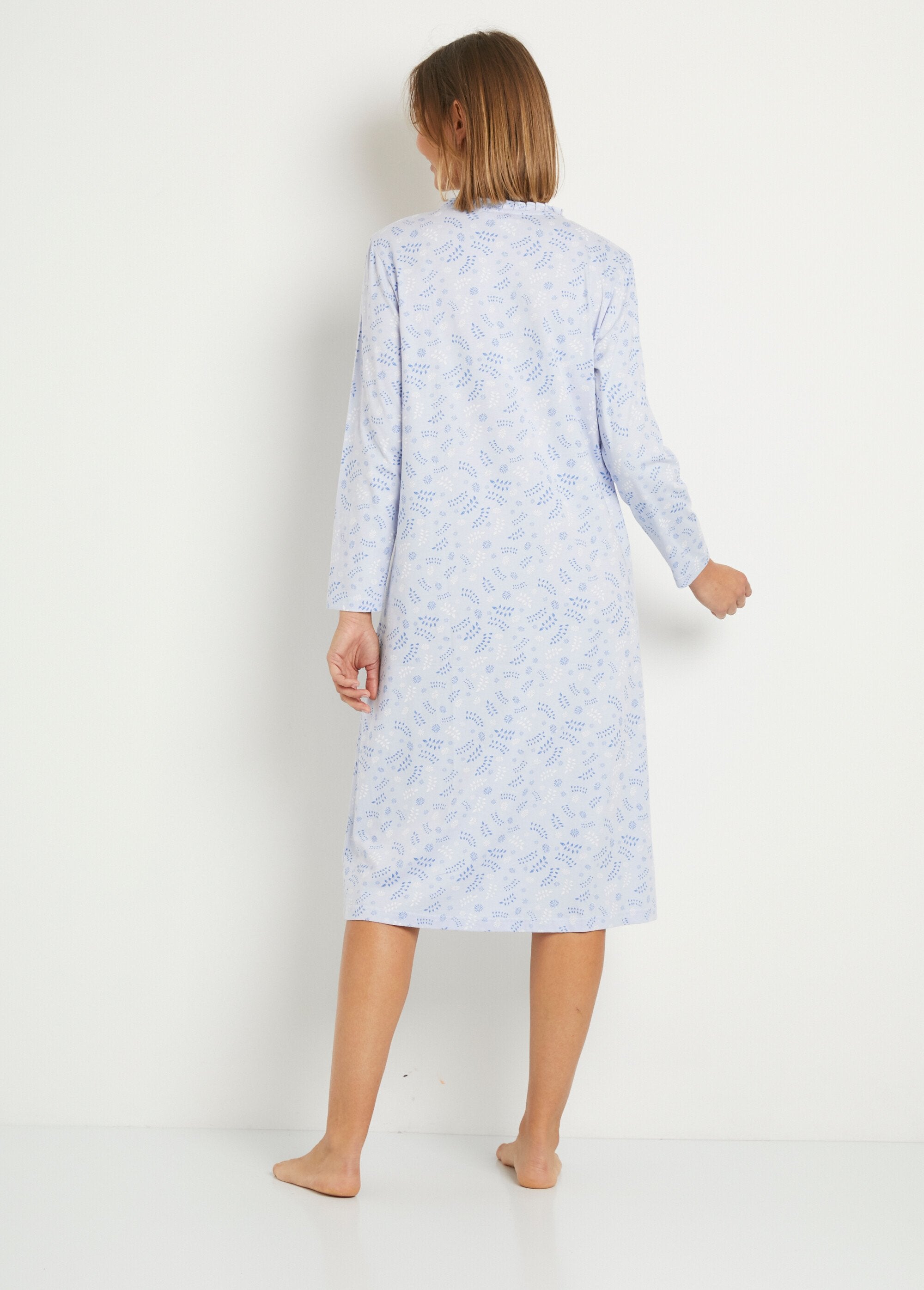 Cotton_button-down_nightdress_large_sizes_Blue_print_DO1_slim