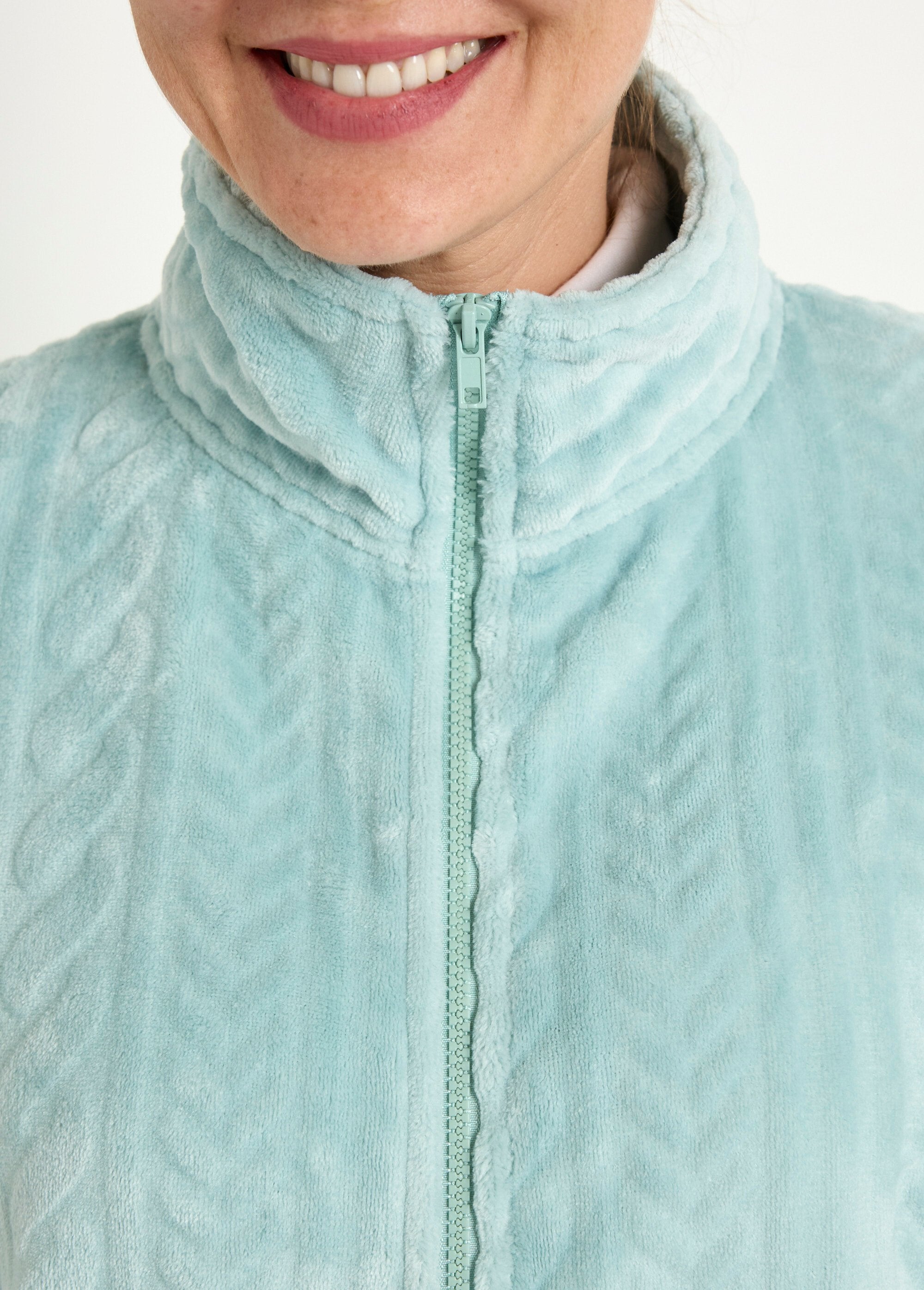 Gilet_sans_manches_zippé_polaire_toucher_peluche_Vert_DE2_slim