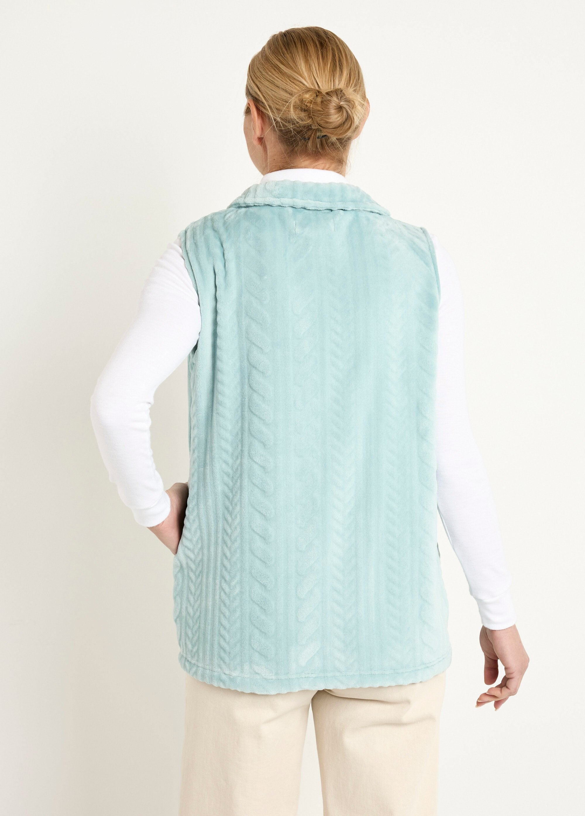 Gilet_sans_manches_zippé_polaire_toucher_peluche_Vert_DO1_slim