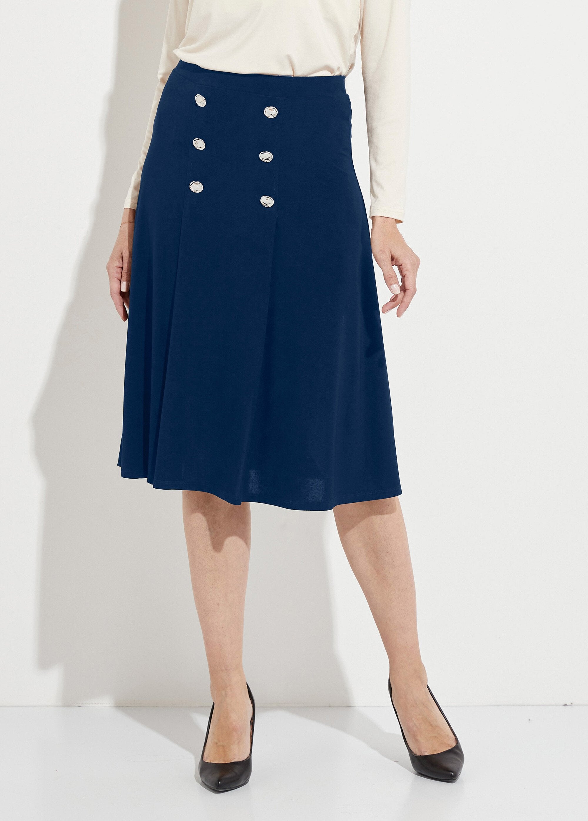 Mid-length_plain_knit_flared_skirt_with_bridge_Marine_FA1_slim