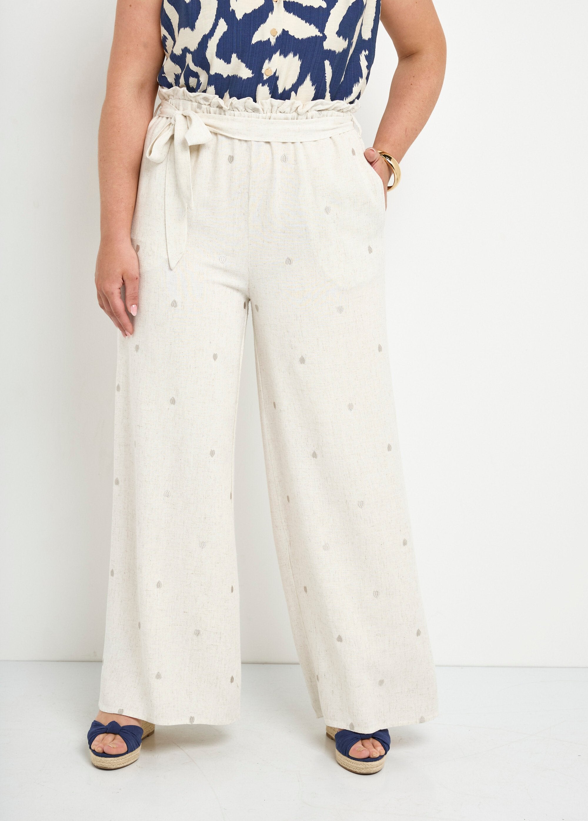 Embroidered_linen_pants_with_belt_Ecru_FA1_curvy