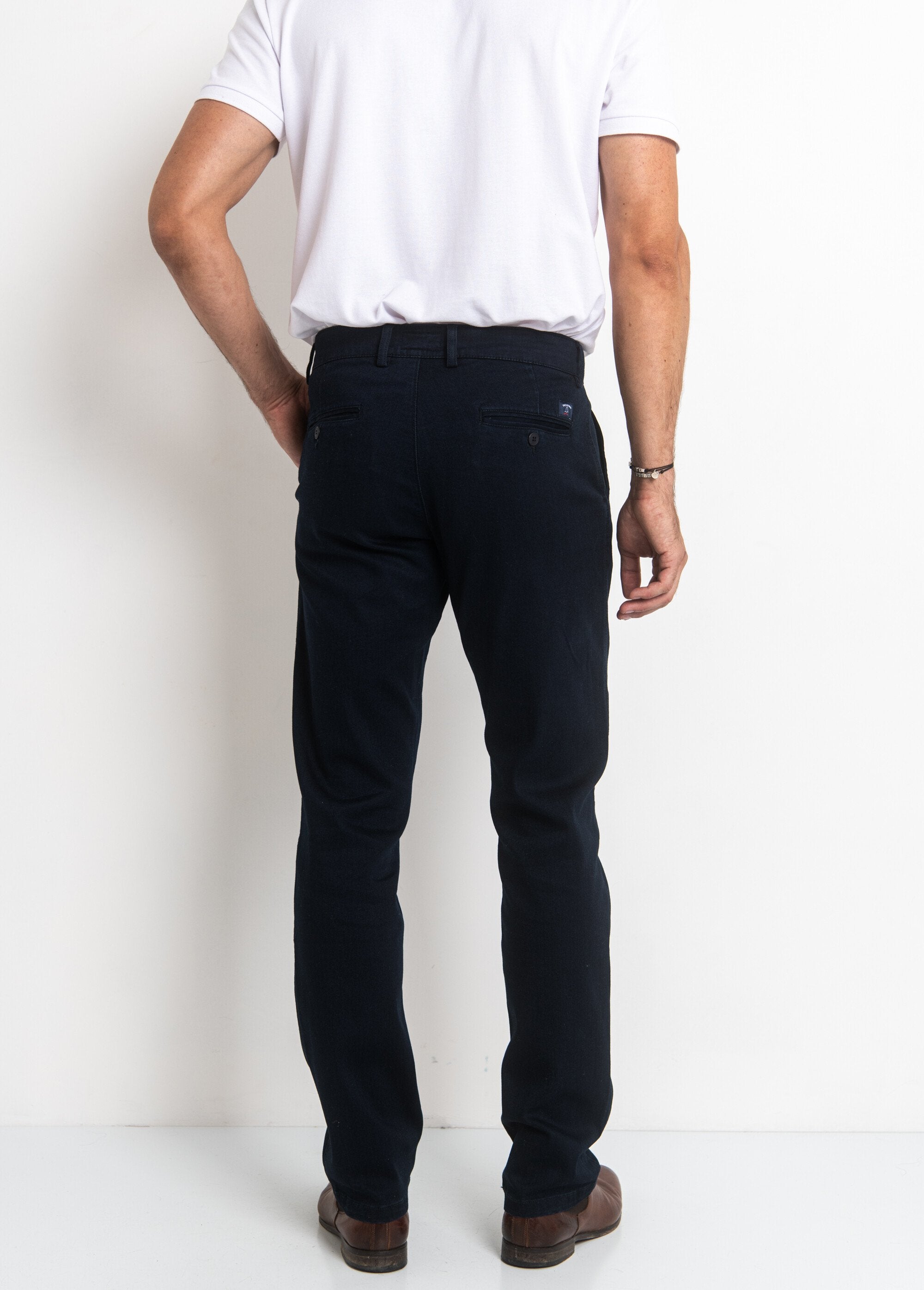 Pantalon_toile_denim_poches_raglan_Marine_DO1_slim