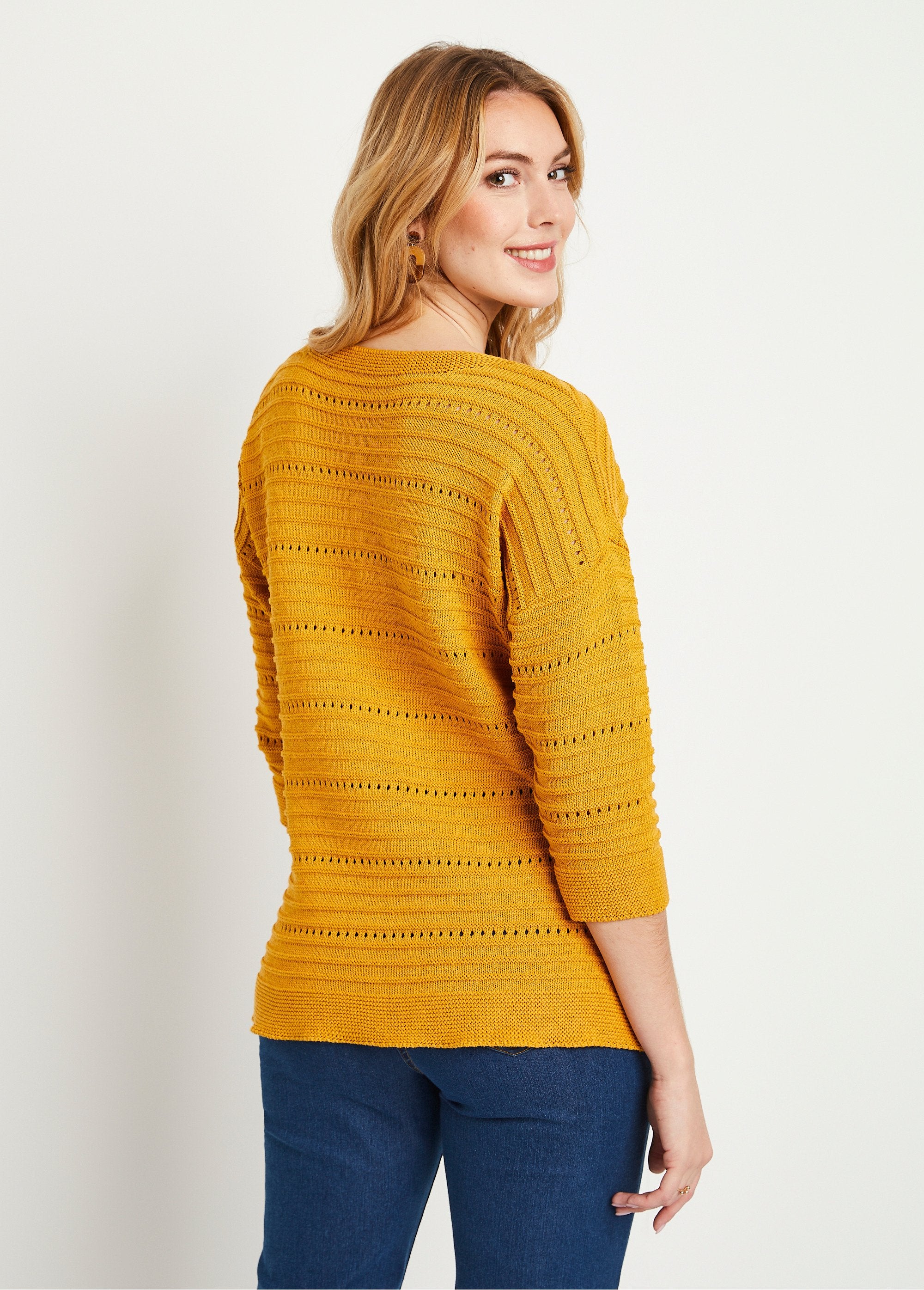 Short_openwork_sweater_with_3/4_sleeves_Honey_DO1_slim