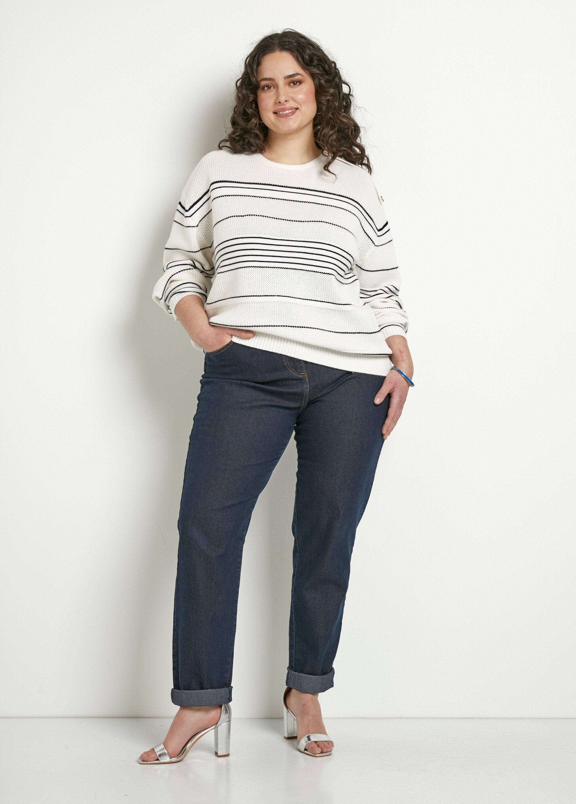 Soft_striped_crew_neck_sweater_with_sailor_style_Ecru_and_navy_SF1_curvy