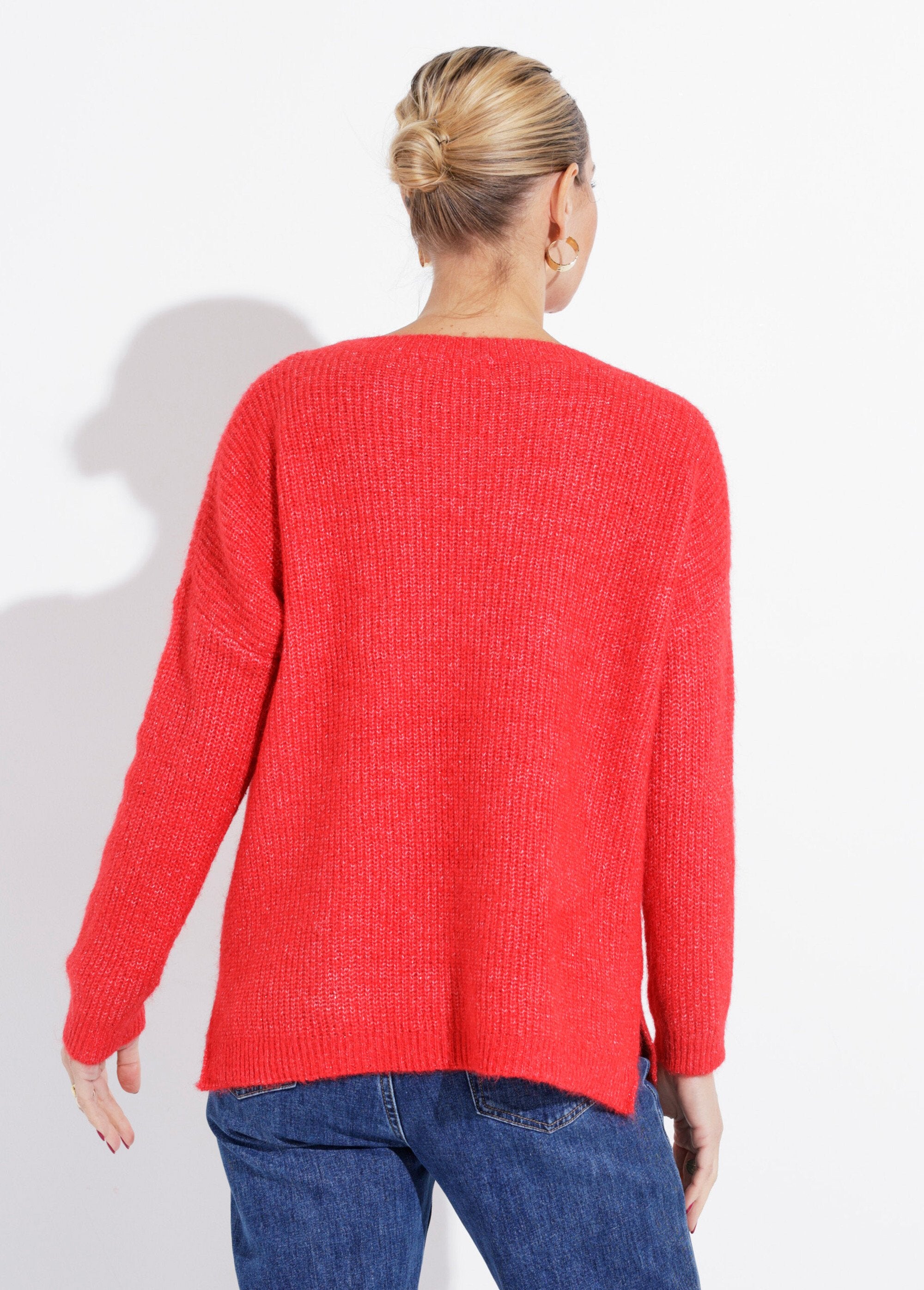 Pull_maille_mousseuse_encolure_bateau_Rouge_DO1_slim