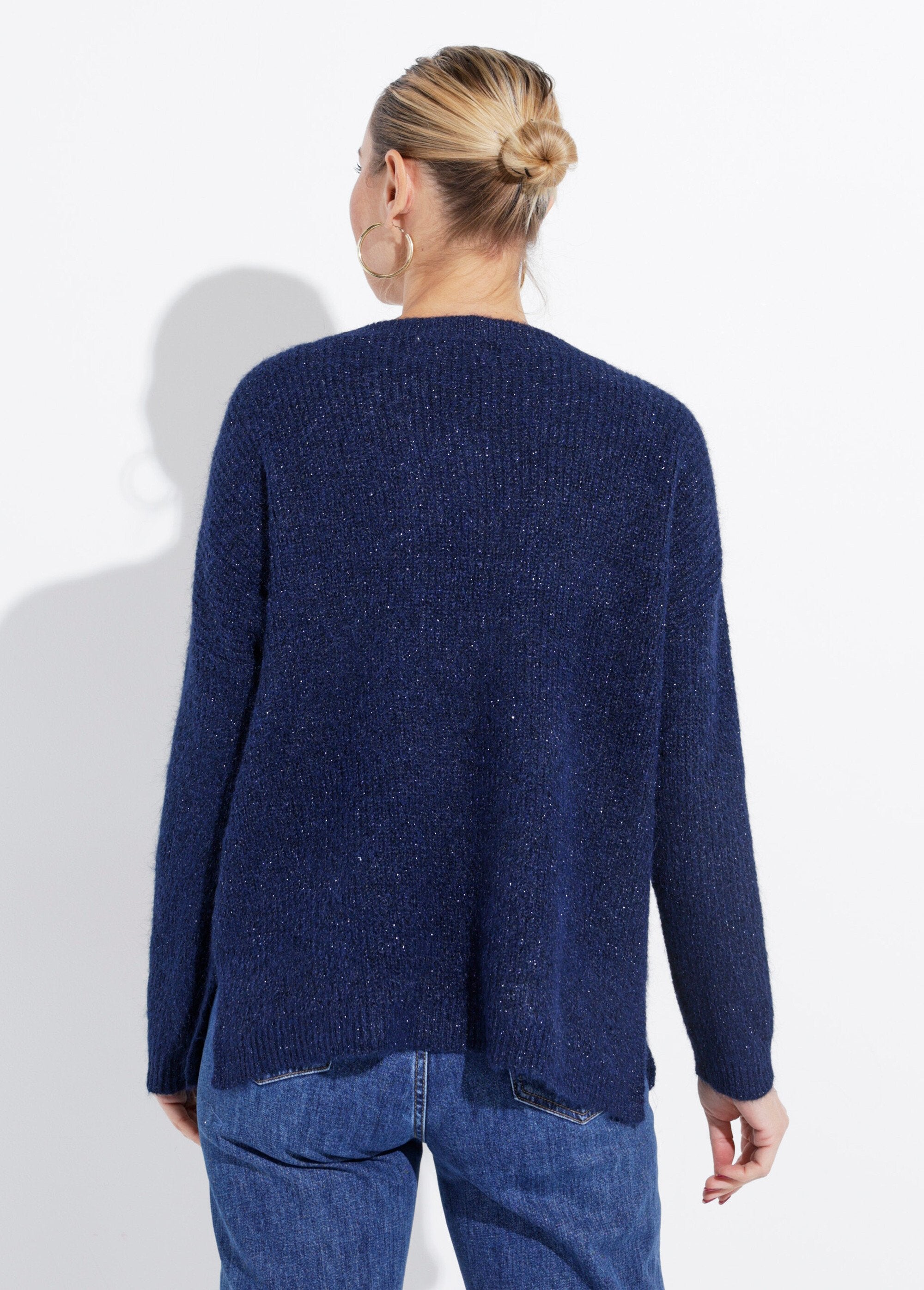 Pull_maille_mousseuse_encolure_bateau_Marine_DO1_slim