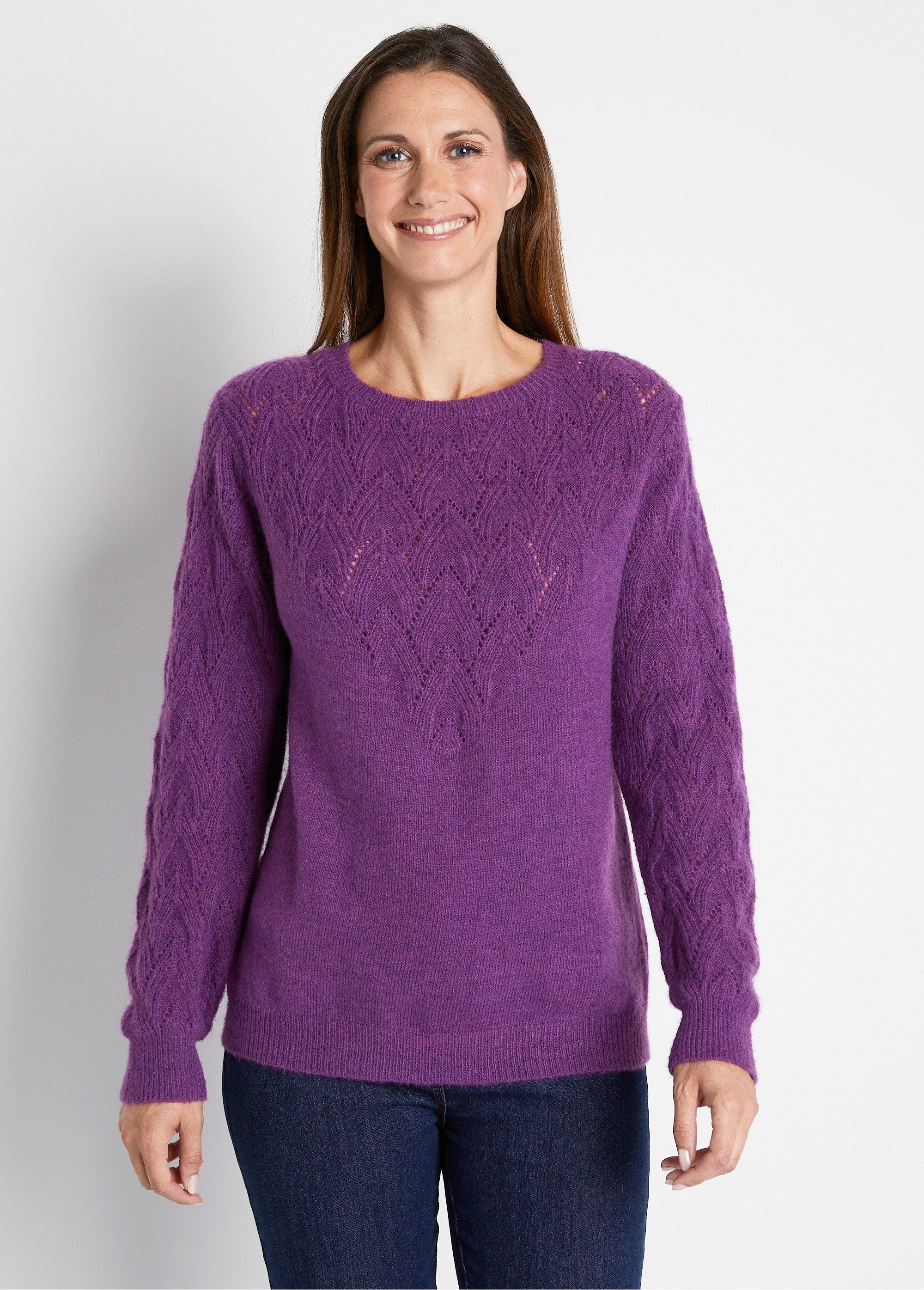 Soft_plain_round_neck_fancy_knit_sweater_Violin_FA1_slim