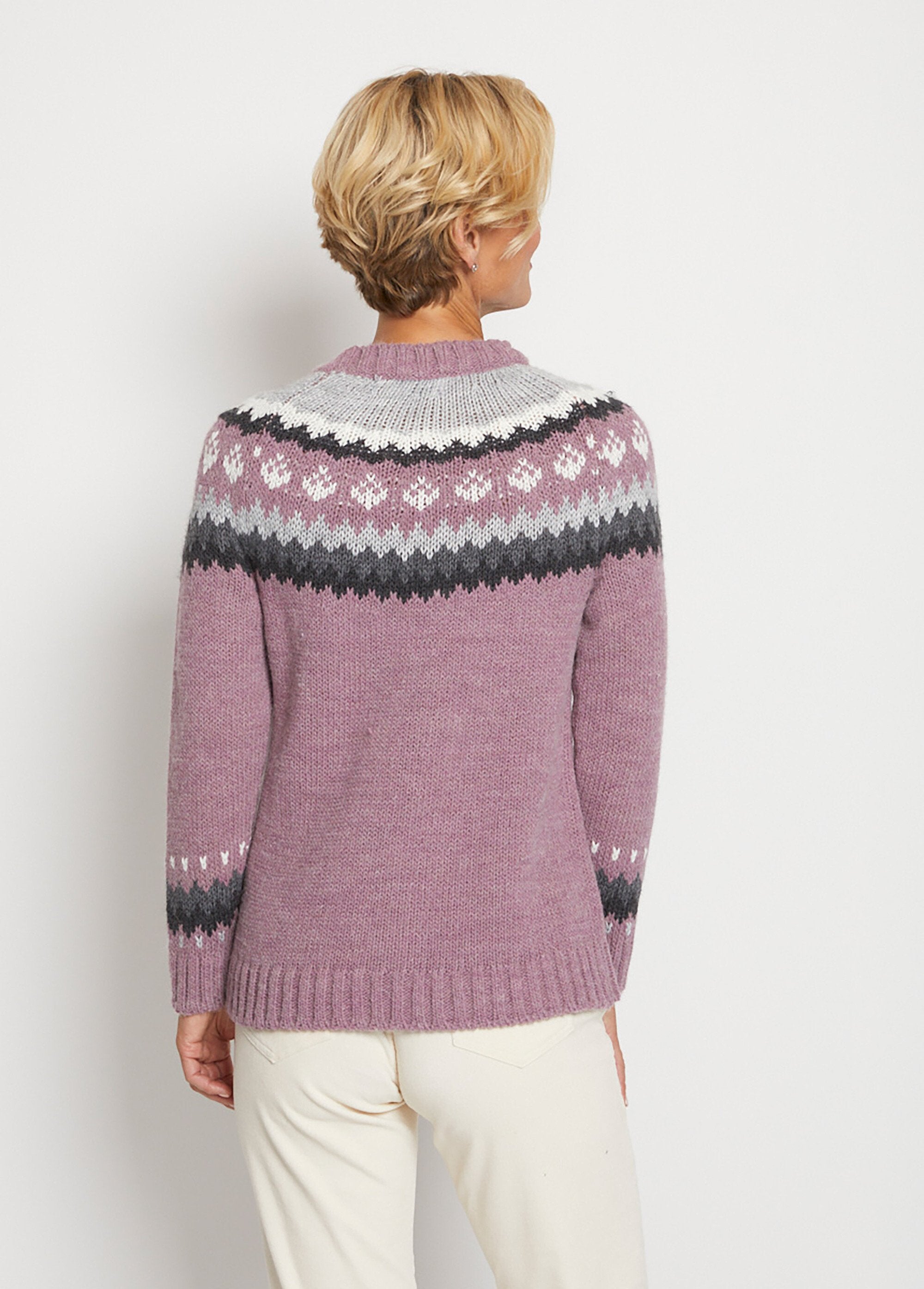 Plain_placed_jacquard_sweater_Pink_and_gray_DO1_slim