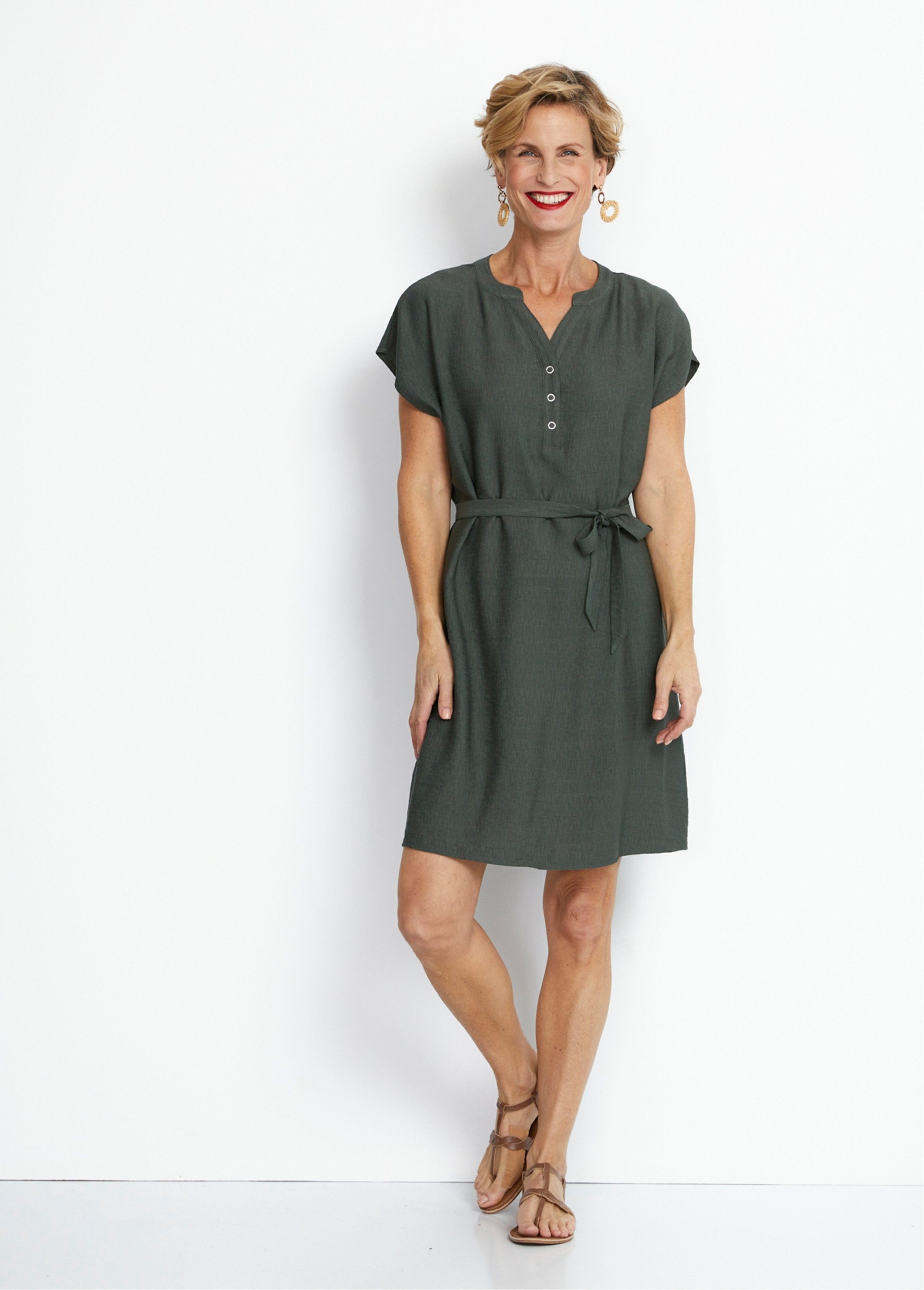 Short_cover-up_dress_with_kimono_sleeves_Khaki_FA1_slim