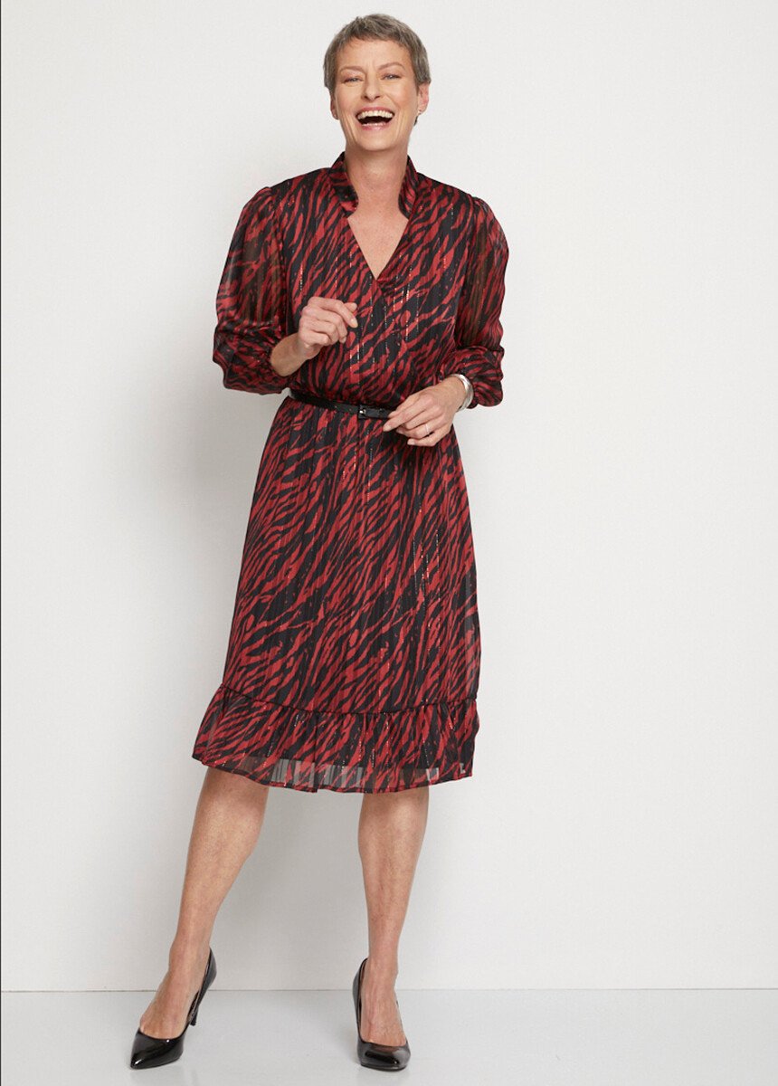 Ruffled_wrap-effect_midi_dress_Red_and_black_print_FA1_slim