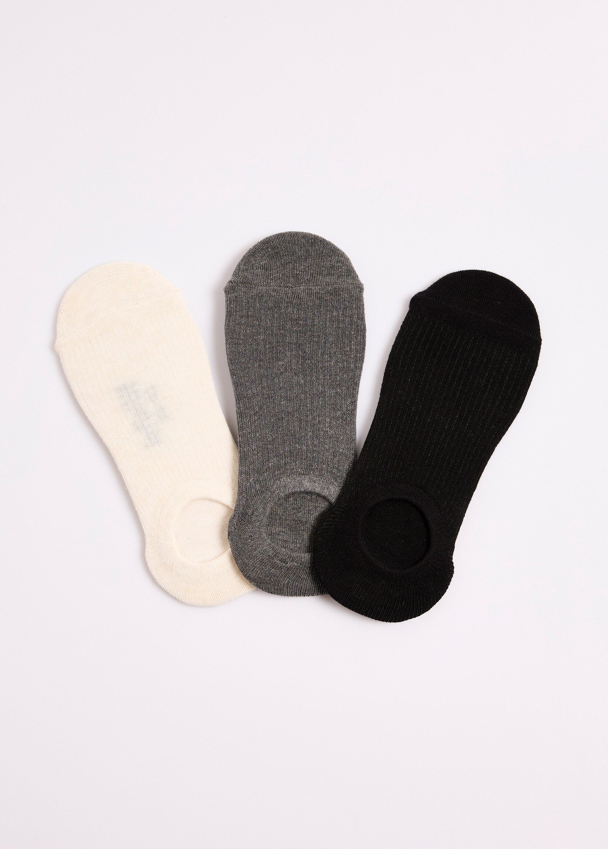 Socquettes_basses_à_côtes,_foncé_Assortis_noir_LO1_slim