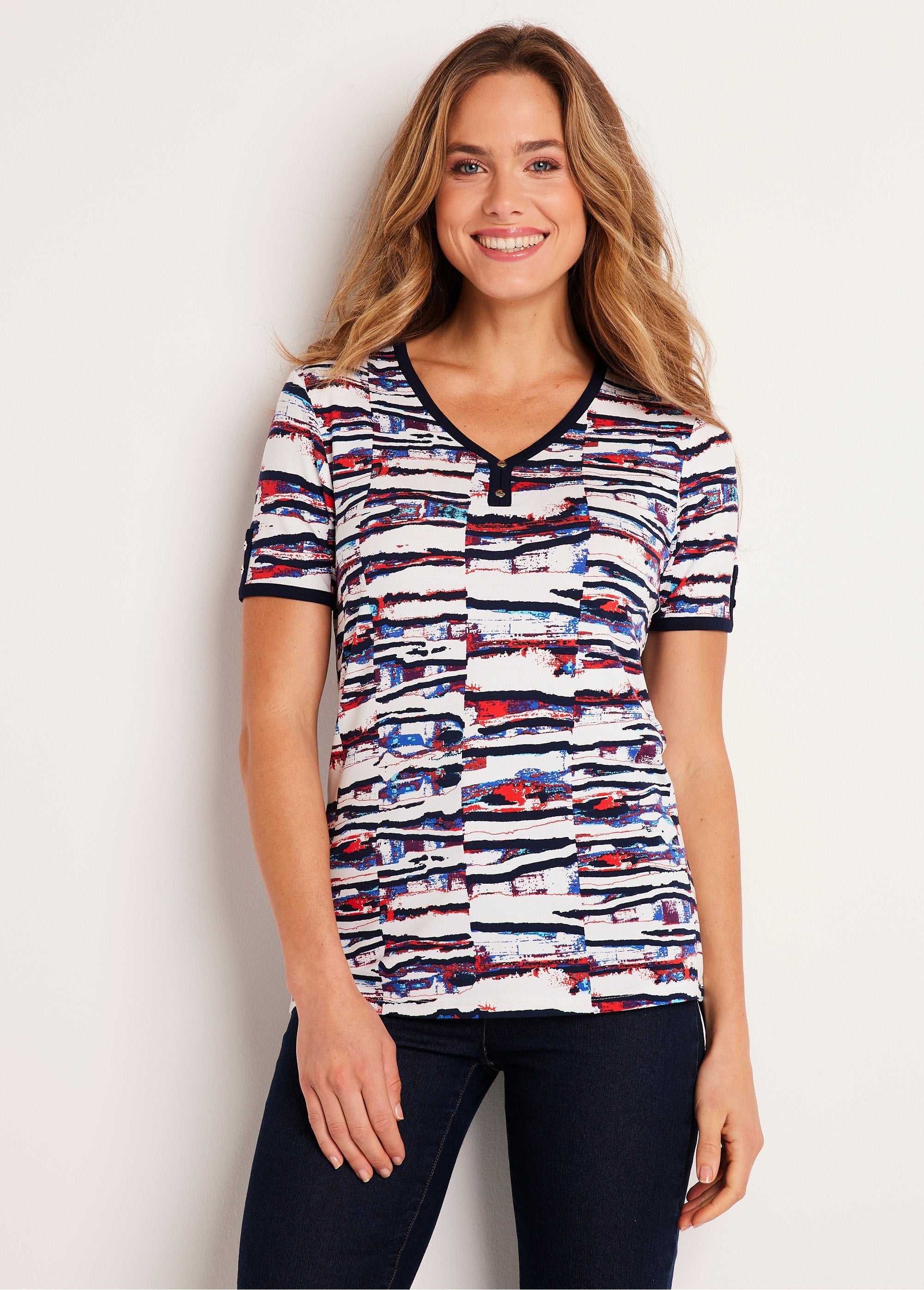 Short_sailor_pattern_t-shirt_Navy_and_red_FA1_slim