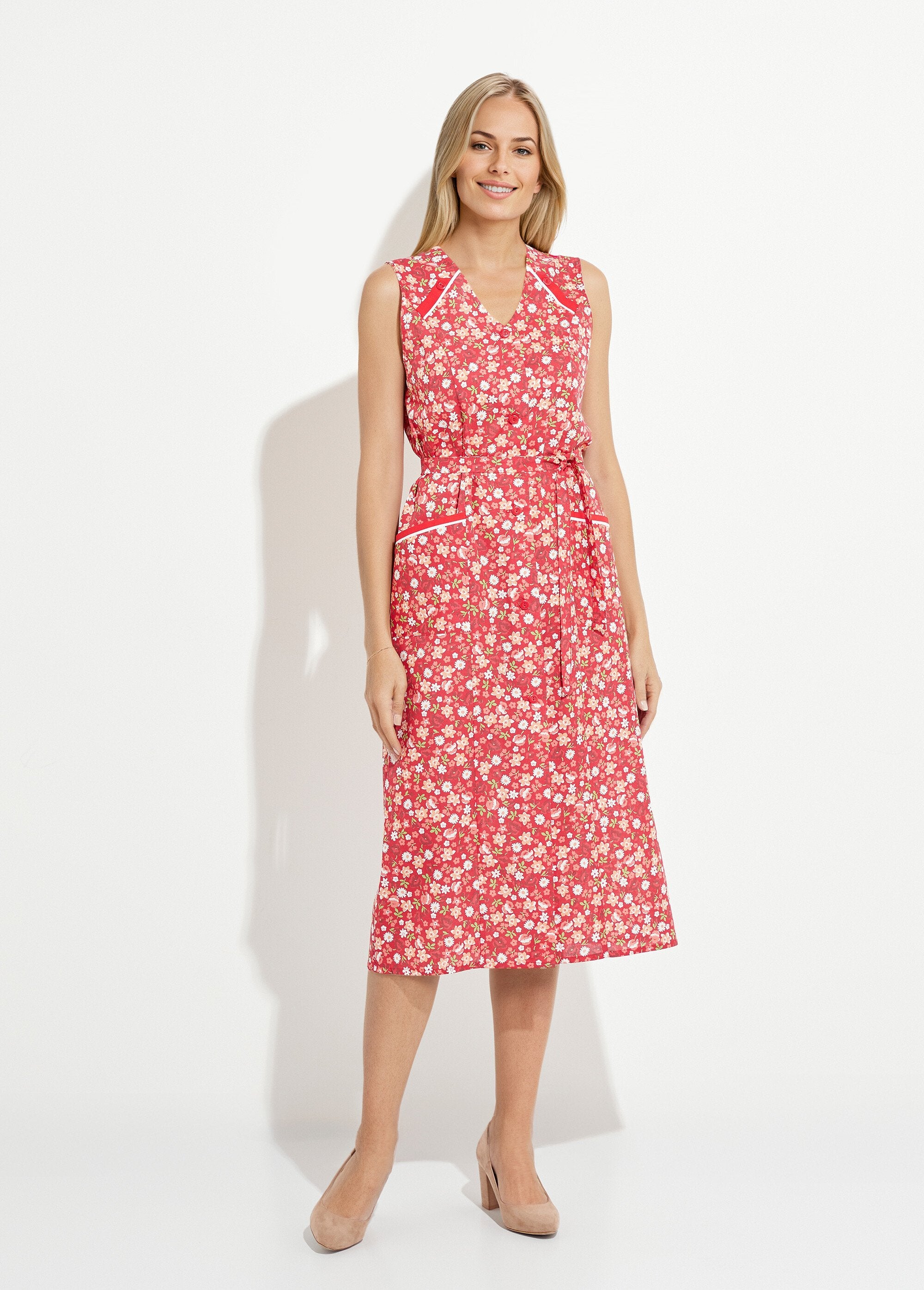 Tablier_sans_manches_boutonné_imprimé_fleuri_Rouge_FA1_slim