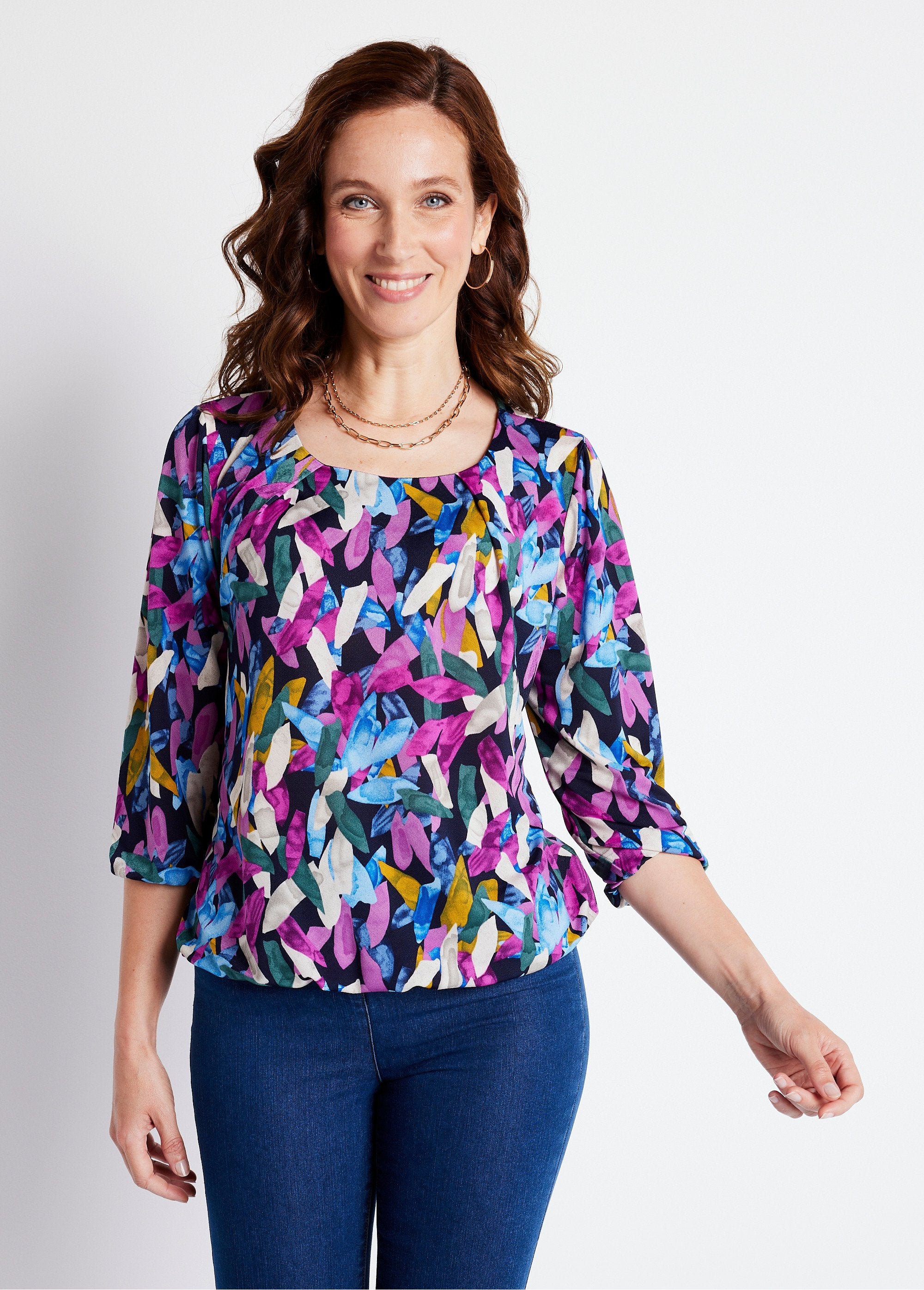 3/4_sleeve_blousant_tunic_t-shirt_Parma_print_FA1_slim